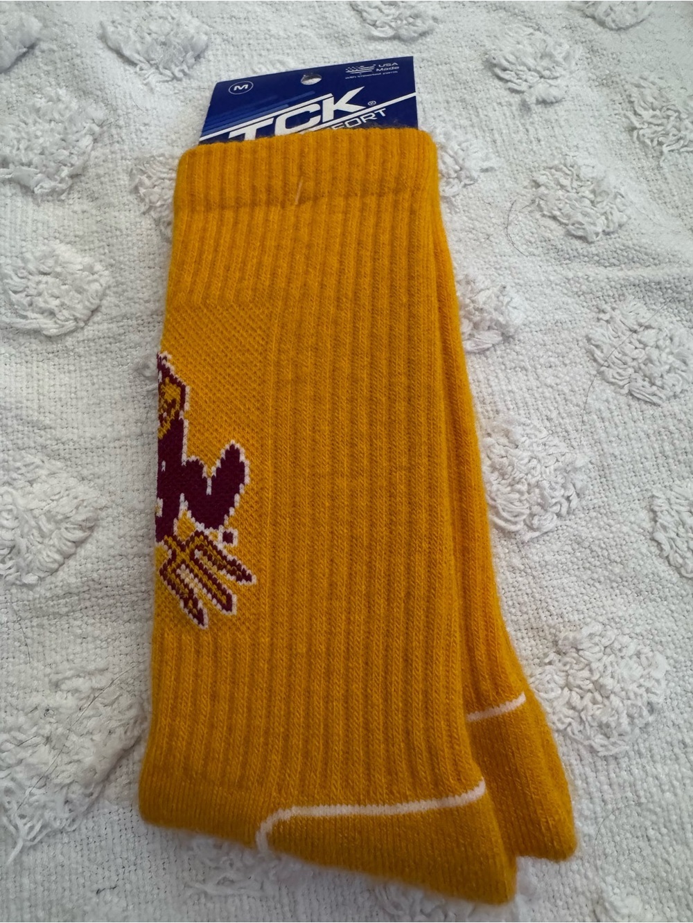 NCAA Arizona State University Premium Knit Crew Fan Logo Socks